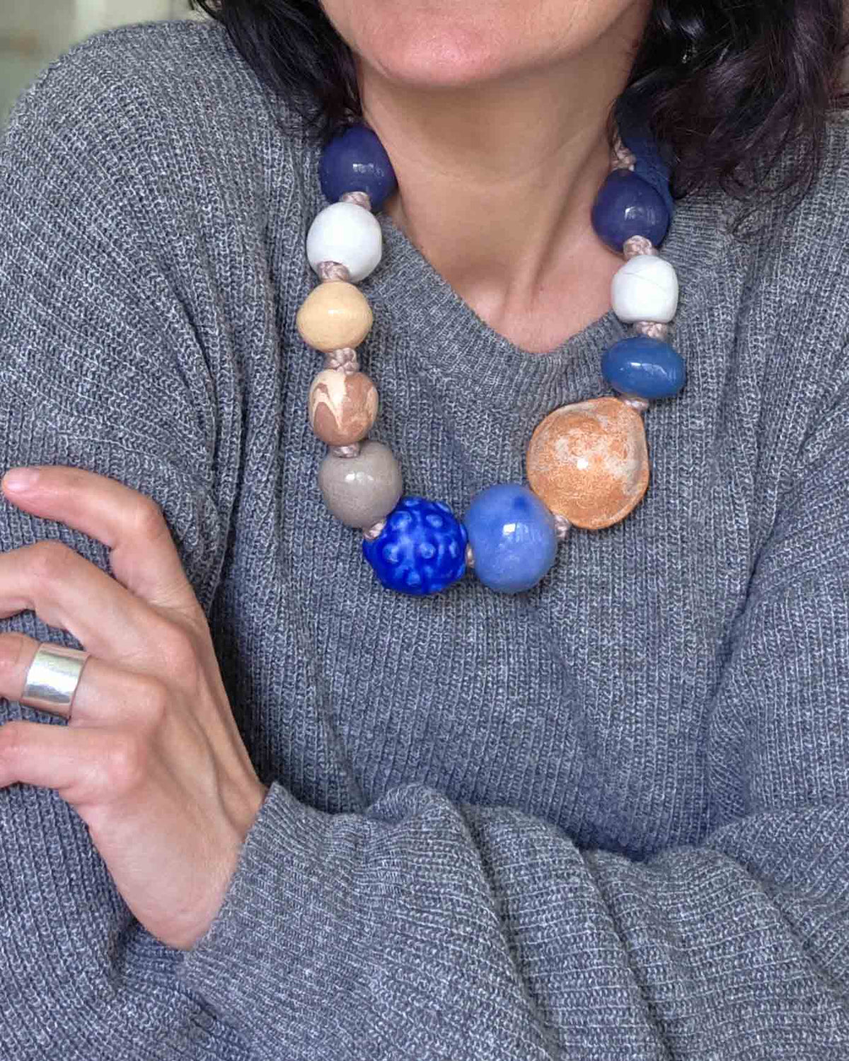 Collana di perle organiche Mediterraneo