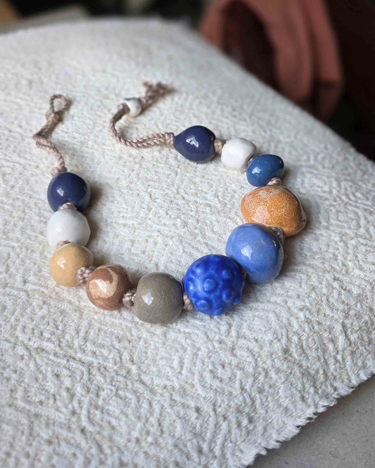 Collana di perle organiche Mediterraneo