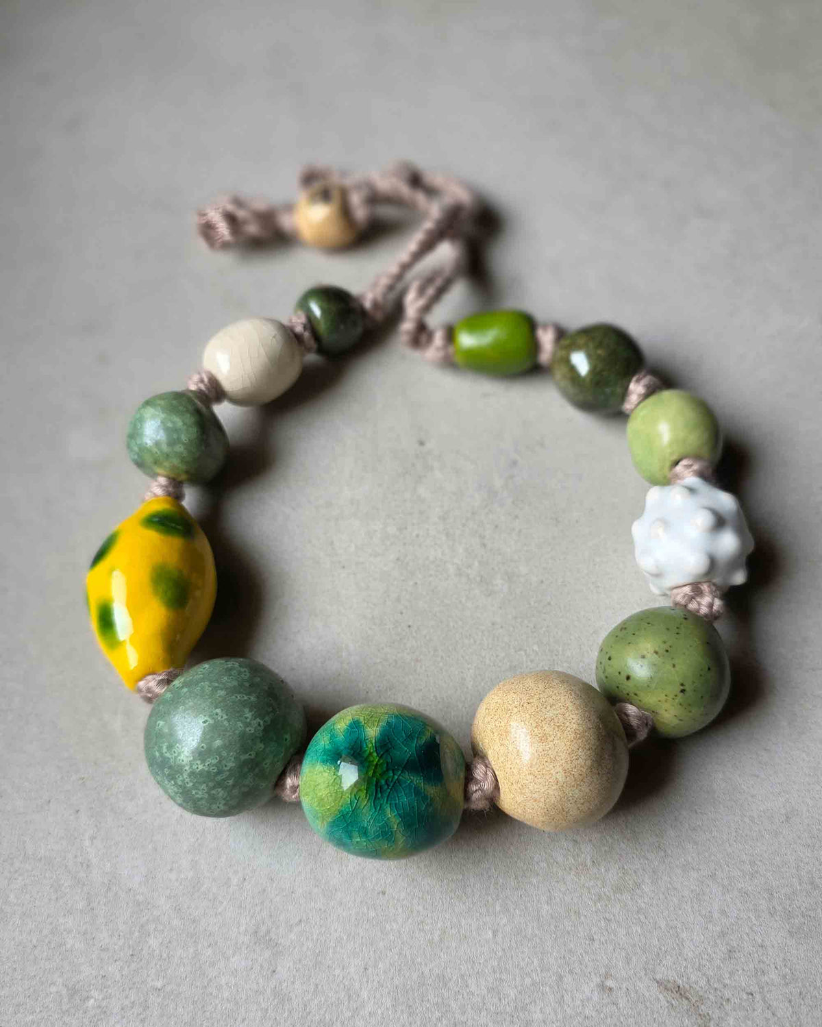 collana statement di perle artigianali