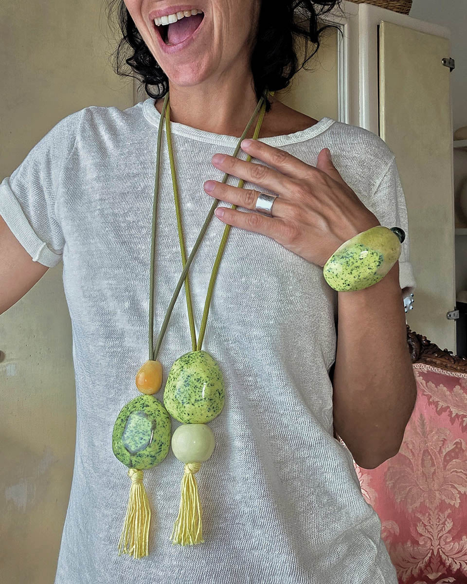 collane in ceramica stile japamala
