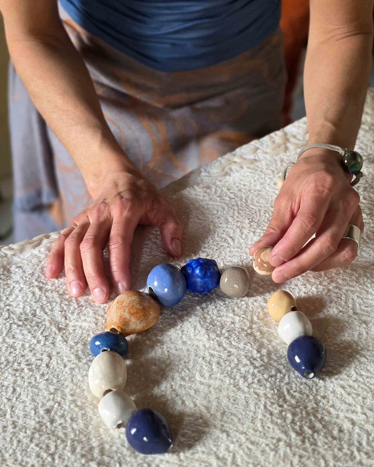 Collana di perle organiche Mediterraneo