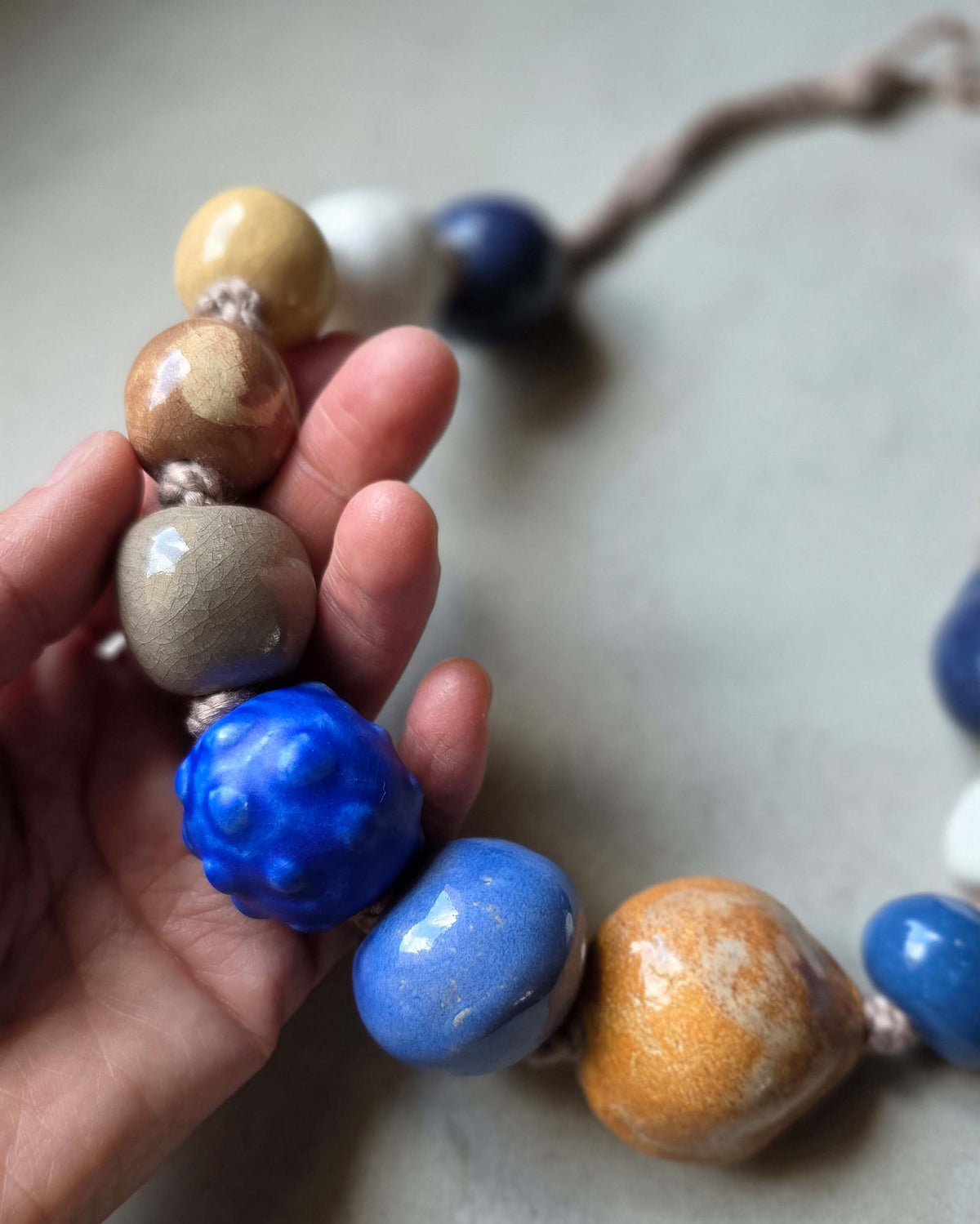 Collana di perle organiche Mediterraneo